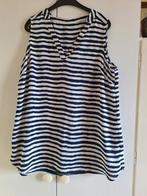 Mouwloze top Miss Etam blauwwit streep 48, Maat 46/48 (XL) of groter, Zo goed als nieuw, Zonder mouw, Miss Etam