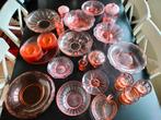 ART DECO ROZE GLAS, Antiek en Kunst, Ophalen