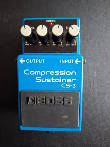 Boss CS-3 Compression Sustainer - Taiwan Silver Label beschikbaar voor biedingen