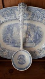 Petrus Regout antieke soeplepel decor Orient, Antiek en Kunst, Antiek | Servies los, Ophalen of Verzenden