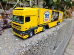 Tekno Daf 95 Demo met koeloplegger, Hobby en Vrije tijd, Modelauto's | 1:50, Ophalen of Verzenden, Zo goed als nieuw, Bus of Vrachtwagen