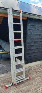 Altrex All Round Ladder 3x9, Ophalen, Gebruikt, Ladder, Opvouwbaar of Inschuifbaar