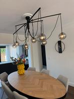 Hanglamp smoke glas 8 lichts, Ophalen, Zo goed als nieuw, Minder dan 50 cm