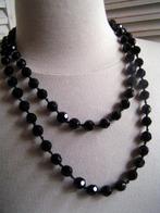 geknoopte gitten ketting nr PP 503, Overige materialen, Verstelbaar, Verzenden, Zwart