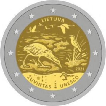 2 Euro Litouwen 2021 UNC - Biosfeer Reservaat Zuvintas beschikbaar voor biedingen