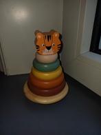 Houten Stapeltoren Tijger, Verzamelen, Beelden en Beeldjes, Ophalen of Verzenden, Zo goed als nieuw, Dier