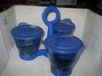 Tupperware Tafelset blauw T2, Overige typen, Blauw, Ophalen of Verzenden, Zo goed als nieuw