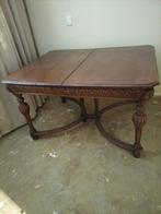 Antieke tafel en 4 stoelen, Ophalen of Verzenden