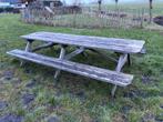 Grote picknicktafel 3 meter, Ophalen, Gebruikt, Rechthoekig, Hout