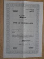 Cultuur Maatschappij "GENDING" Bvd.  Amsterdam 1970, Ophalen of Verzenden, Aandeel
