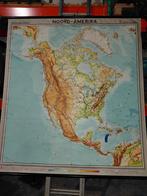Noord Amerika school/landkaart, Ophalen of Verzenden, Aardrijkskunde