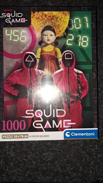 Squid Game Puzzel - 1000 stukjes met poster beschikbaar voor biedingen
