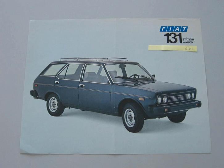 FT 683 FIAT 131 station wagon. 1976. folder, Boeken, Auto's | Folders en Tijdschriften, Zo goed als nieuw, Overige merken, Ophalen of Verzenden