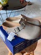 Birkenstock Boston Taupe Beige - Instappers, Kleding | Dames, Ophalen of Verzenden, Zo goed als nieuw, Beige, Instappers