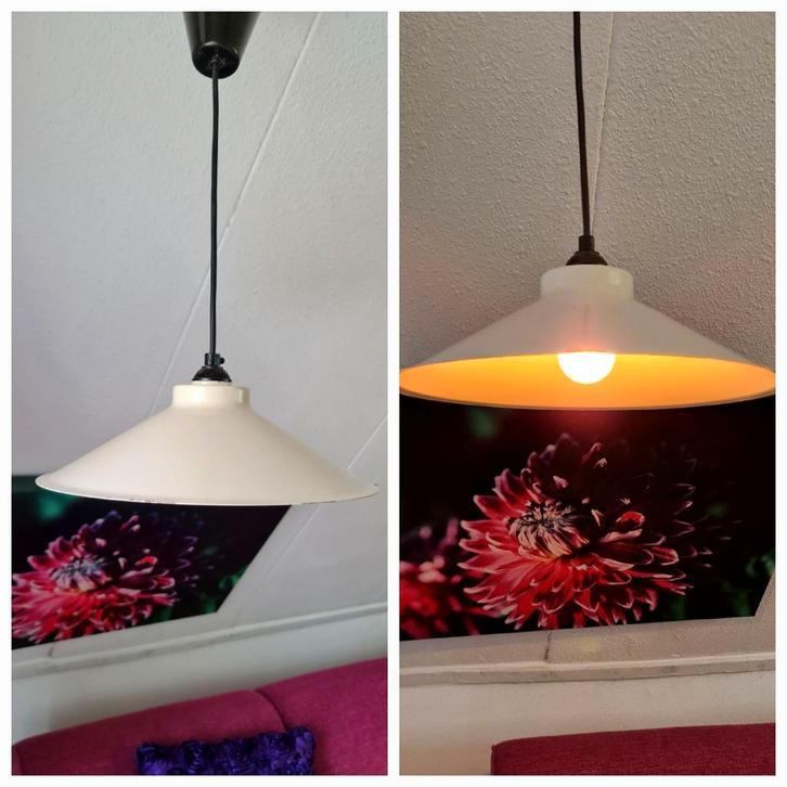 Hanglamp industrieel merk Horn Scandinavisch kleur wit, Huis en Inrichting, Lampen | Hanglampen, Zo goed als nieuw, Minder dan 50 cm