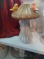 Keramische paddestoelenvaas met vogeltjes van Daan Kromhout, Ophalen of Verzenden