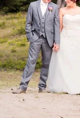 Trouwpak, Kleding | Heren, Trouwkleding en Trouwaccessoires, Gedragen, Trouwpak, Grijs, Ophalen