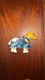 ridderpaard met gouden harnas LEGO, Verzamelen, Ophalen of Verzenden, Zo goed als nieuw, Trein