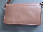 bruin portemonnee tasje 14-9cm met schouderriem, Ophalen of Verzenden, Gebruikt, Bruin