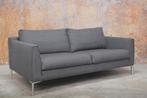 ZGANieuw grijsblauwe stoffen Design on Stock Heelz bank, Stock Heelz, Design, Driepersoons, 75 tot 100 cm