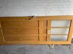 Paneeldeur met houtsnijwerk, 80 tot 100 cm, Gebruikt, Ophalen of Verzenden, Glas