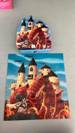 Djeco puzzel kasteel draak ridder 54 stukjes, Ophalen of Verzenden, Meer dan 50 stukjes, Gebruikt