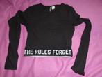 short top the rules forget mt xs, Zwart, Ophalen of Verzenden, Zo goed als nieuw, Lange mouw