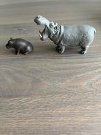 Twee Schleich Nijlpaarden, Ophalen of Verzenden, Gebruikt, Overige typen