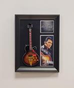 Elvis Presley gitaar bruin miniatuur hout op lijst wanddeco