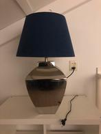 Mooie staande lamp met blauwe lampenkap, Ophalen of Verzenden, Zo goed als nieuw