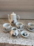 Mini poppenserviesje met poes opdruk, Antiek en Kunst, Ophalen of Verzenden
