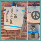 Stoere shopper schoudertas PTT postzak 'PEACE", Ophalen of Verzenden, Nieuw, Beige