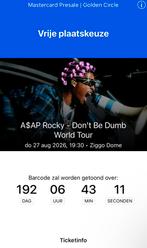 Asap Rocky Golden Circle Ticket 1X, Eén persoon