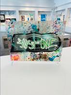 karl lagasse ONE DOLLAR JUST ONE GREEN, Antiek en Kunst, Kunst | Schilderijen | Modern, Ophalen of Verzenden