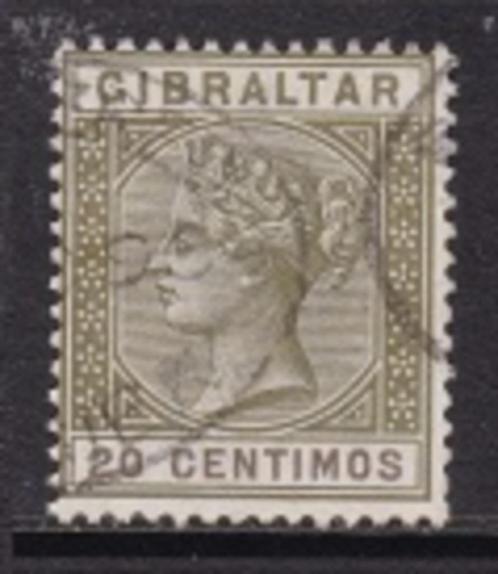41 - Gibraltar michel 30b gestempeld , koningin Victoria, Postzegels en Munten, Postzegels | Europa | Overig, Gestempeld, Overige landen