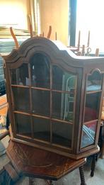 Eiken vitrine kastje, Antiek en Kunst, Antiek | Meubels | Kasten, Ophalen