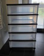 Iris Ohyama ladekast ladesysteem 5x lades 30 L met wielen, Huis en Inrichting, Ophalen, 5 laden of meer, 100 tot 150 cm, 50 tot 100 cm