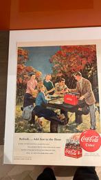 Originele Amerikaanse  Coca Cola advertentie 1950, Verzamelen, Reclame, Gebruikt, Ophalen of Verzenden, A4 of kleiner