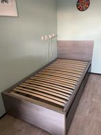 Stevig igsz 1 persoonledikant met 2 gr. lade’s, Huis en Inrichting, Slaapkamer | Bedden, 90 cm, Eenpersoons, Wit, Ophalen of Verzenden