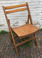Vintage klapstoel hout, Ophalen, Gebruikt, Overige kleuren, Vintage