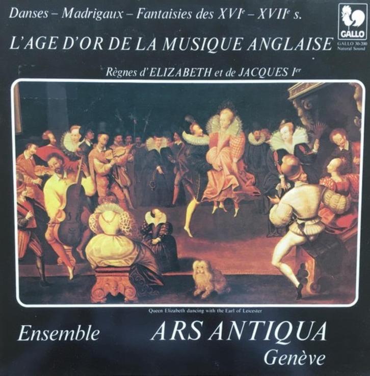 Ensemble Ars Antiqua Genève L'Age D'Or De Musique Anglaise, Cd's en Dvd's, Vinyl | Klassiek, Zo goed als nieuw, Classicisme, Kamermuziek