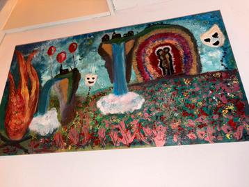 Schilderij Sci-Fi Landschap beschikbaar voor biedingen