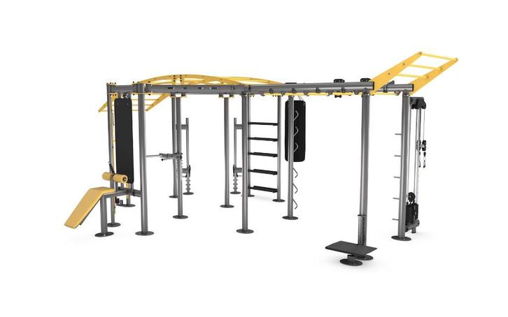 Multifunctioneel Gym80 boks Rack - Wit, Sport en Fitness, Fitnessapparatuur, Gebruikt, Overige typen, Armen, Benen, Borst, Buik