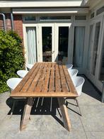 Massief teakhouten buitentafel, Ophalen, Eettafel, Teakhout, 8 zitplaatsen