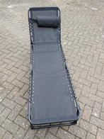 Comfortabele ligbed met verstelbare rugleuning, Tuin en Terras, Ligbedden, Ophalen, Zo goed als nieuw, Textileen, Verstelbaar