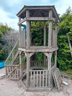 Houten Speelhuisje Twee Verdiepingen, Kinderen en Baby's, Speelgoed | Buiten | Speelhuisjes, Ophalen, Gebruikt, Hout