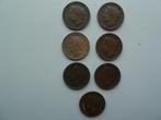 7 x cent Wilhelmina 1948, Postzegels en Munten, Munten | Nederland, Ophalen of Verzenden, Koningin Wilhelmina, 1 cent