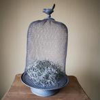 Grijze Stolp met Vogel Decoratie, Ophalen of Verzenden, Gebruikt