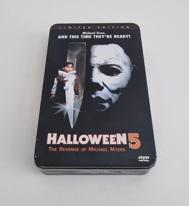 Halloween 5 Limited Edition Tin DVD Boxset 01980/15000, Cd's en Dvd's, Dvd's | Horror, Gebruikt, Slasher, Boxset, Vanaf 16 jaar