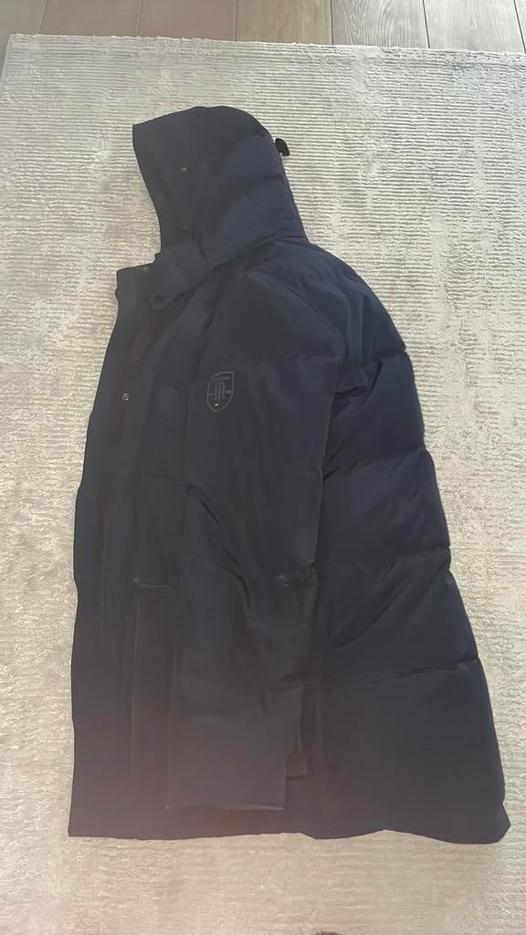 Tommy hilfiger  winterjas maat S donkerblauw, Ophalen of Verzenden, Zo goed als nieuw, Blauw